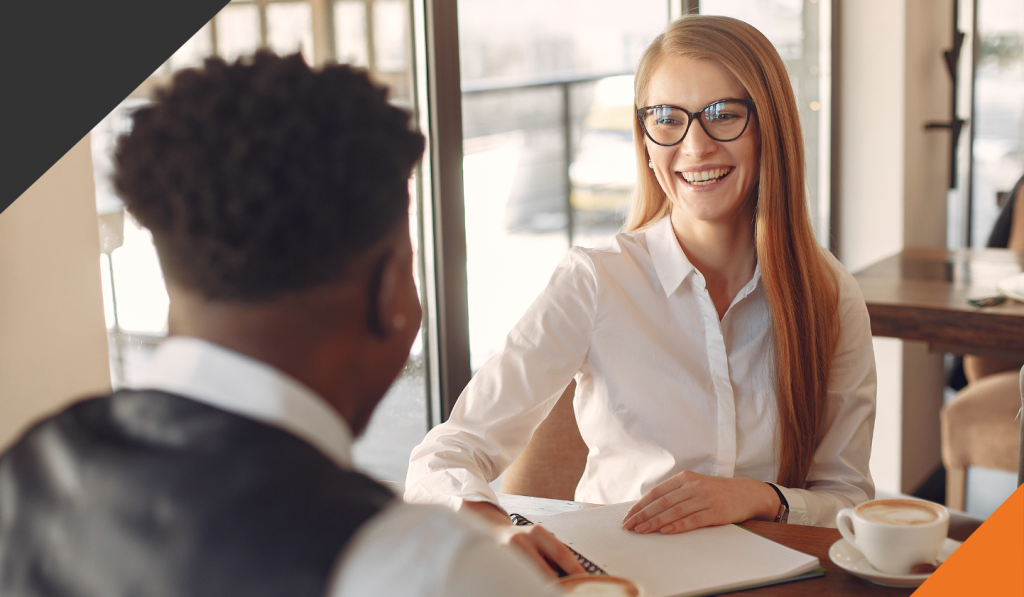 two co-workers handling confrontation in the workplace